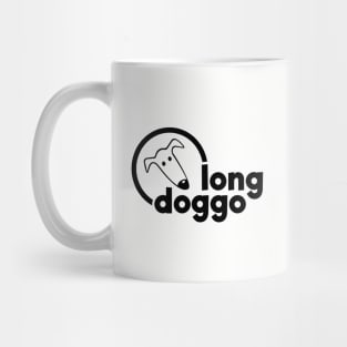 Long Doggo Greyhound Face Mug